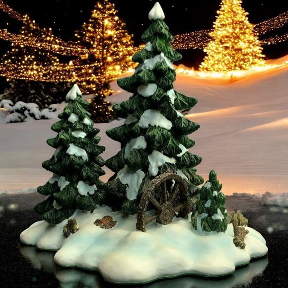 Dept 56 Wagonwheel Pine Grove, General Village Accessory - 1995 - Picture 1 of 11